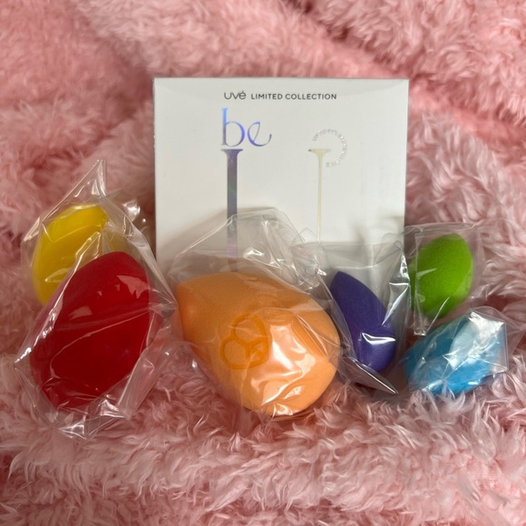 UVE Beauty Be U Luvé Limited Collection Antibacterial Rainbow Makeup Blenders - Picture 3 of 15